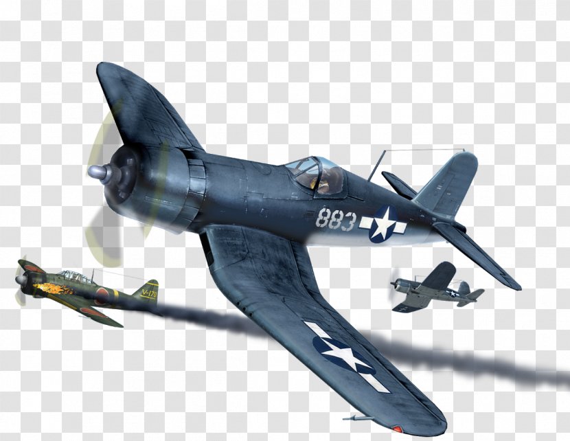 Vought F4U Corsair Focke-Wulf Fw 190 Airplane Grumman F4F Wildcat Aircraft - Baa Black Sheep - Banner Transparent PNG