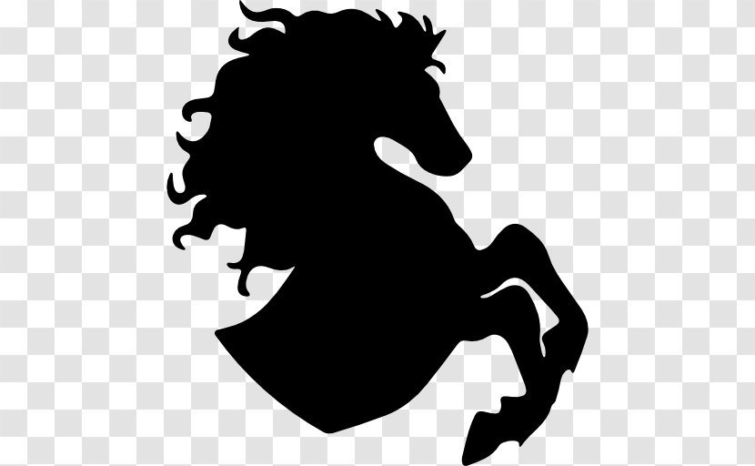 Mustang American Paint Horse Stallion Silhouette - Pony Transparent PNG