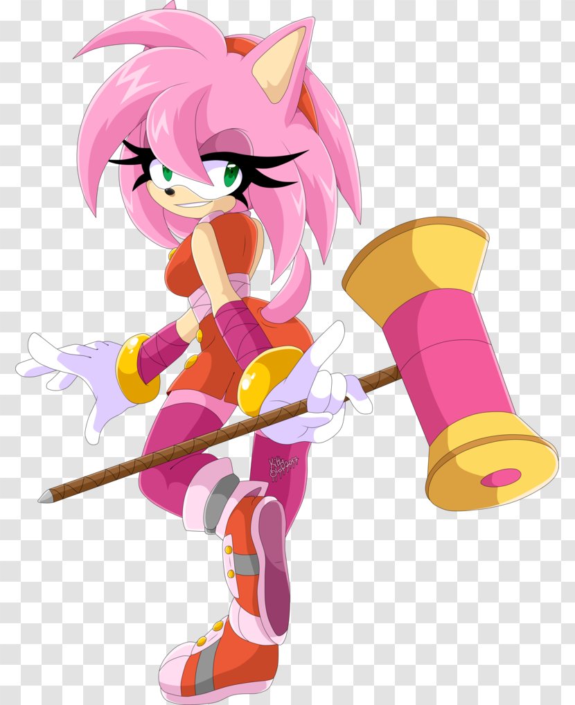 Sonic Mega Collection DeviantArt Amy Rose Boom - Heart - Furry Transparent PNG