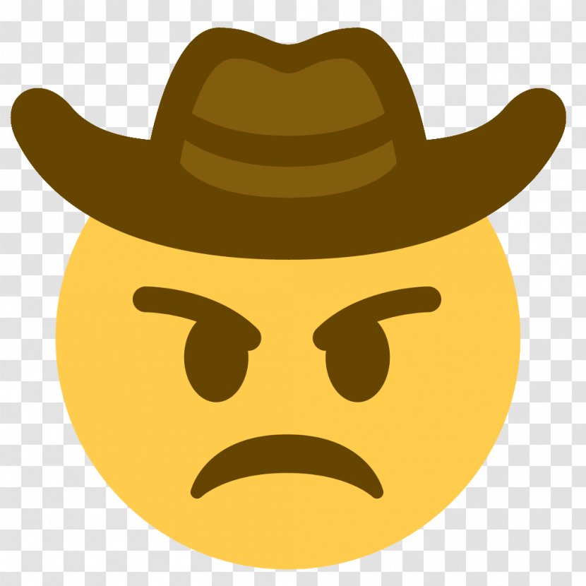 Emoji Clip Art Cowboy Discord Emoticon - Sombrero - Angry Very Mad Transparent PNG