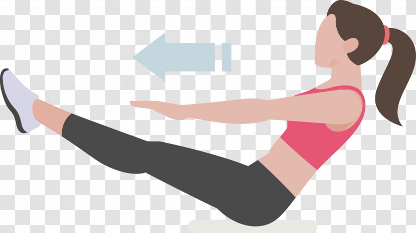 Physical Exercise Weight Training Pilates Muscle - Cartoon - Fitness Trainer Body Balance Transparent PNG