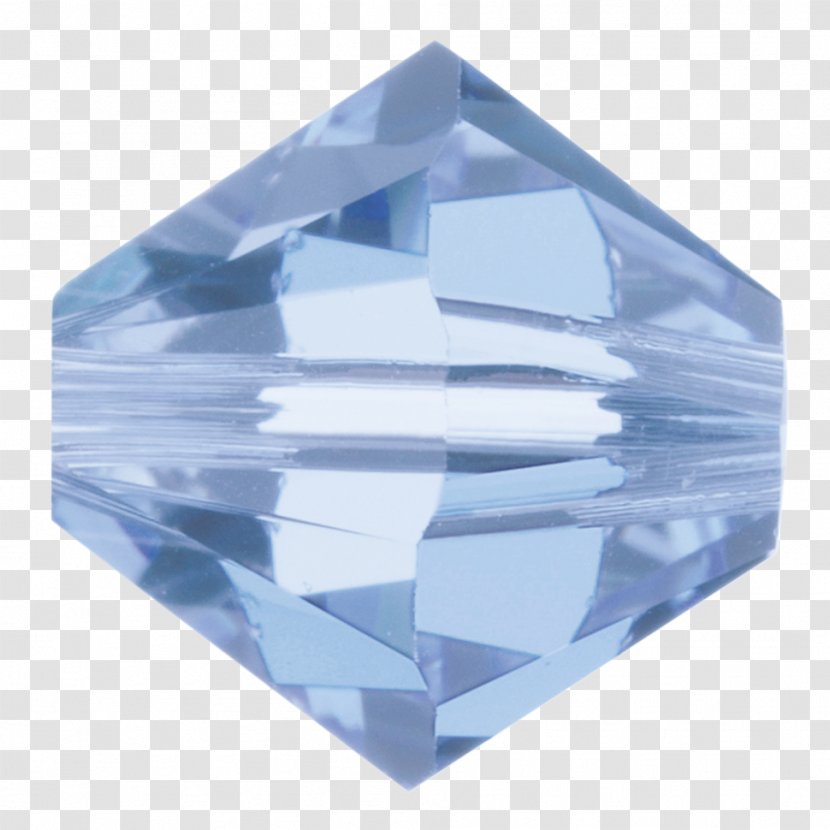 Crystal Blue Bead Swarovski AG Light - Glass Button Elements Transparent PNG