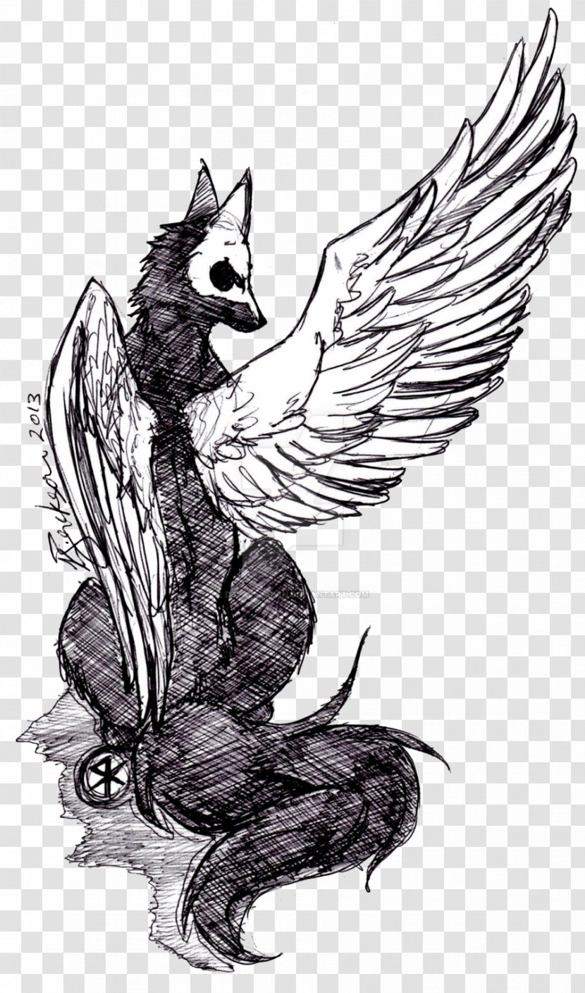 Canidae Bird Dog Sketch Visual Arts - Mythical Creature - Inspired Transparent PNG