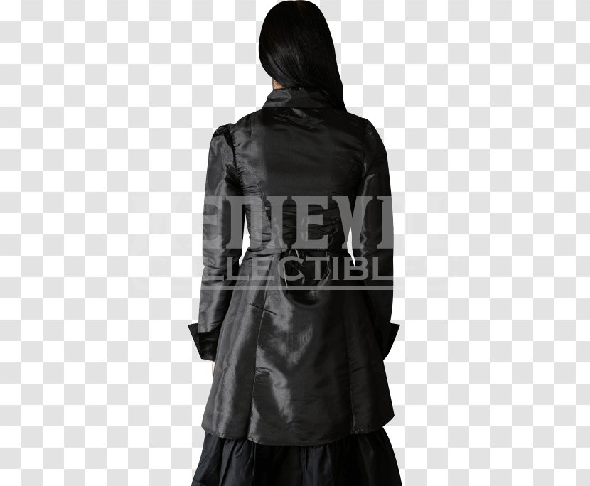 Leather Jacket M Overcoat - Coat - Rabbit Fur With Hood Transparent PNG