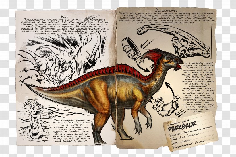 ARK: Survival Evolved Parasaurolophus Giganotosaurus Gigantosaurus Dinosaur Transparent PNG