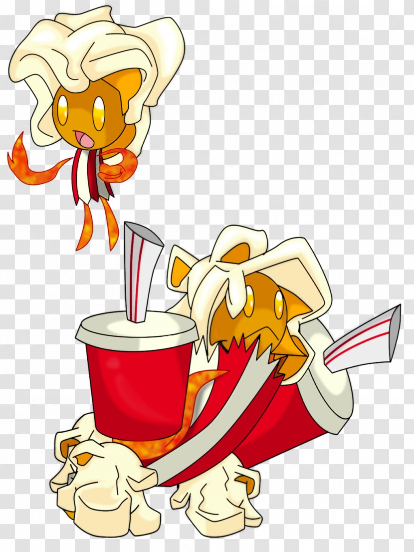 Cartoon Food Character Clip Art - Popcorn Transparent PNG