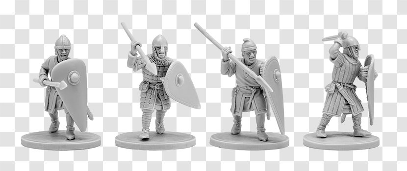 Normans Infantry Miniature Wargaming Figure - Fictional Character - Viking Transparent PNG