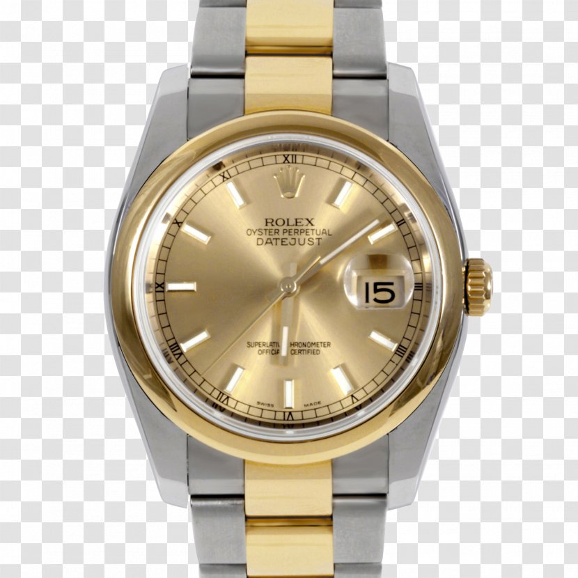 Rolex Datejust Watch Luneta Bracelet - Platinum - Oyster Transparent PNG