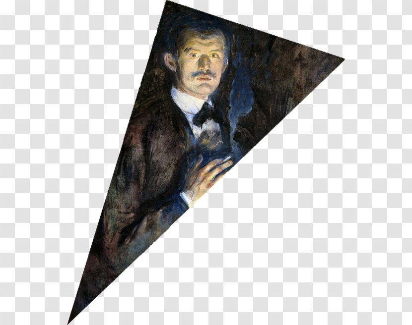 Edvard Munch Self-Portrait With Cigarette Self-Portrait. Between The Clock And Bed Scream Transparent PNG