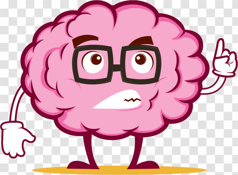 Brainstem Sticker Emoji - Cartoon - Brain Transparent PNG