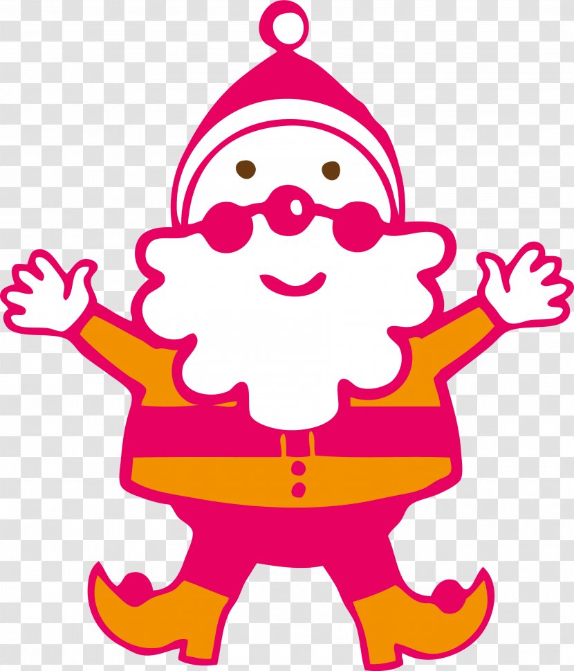 Paper Christmas New Year Wallpaper - Pink - Santa Claus Transparent PNG