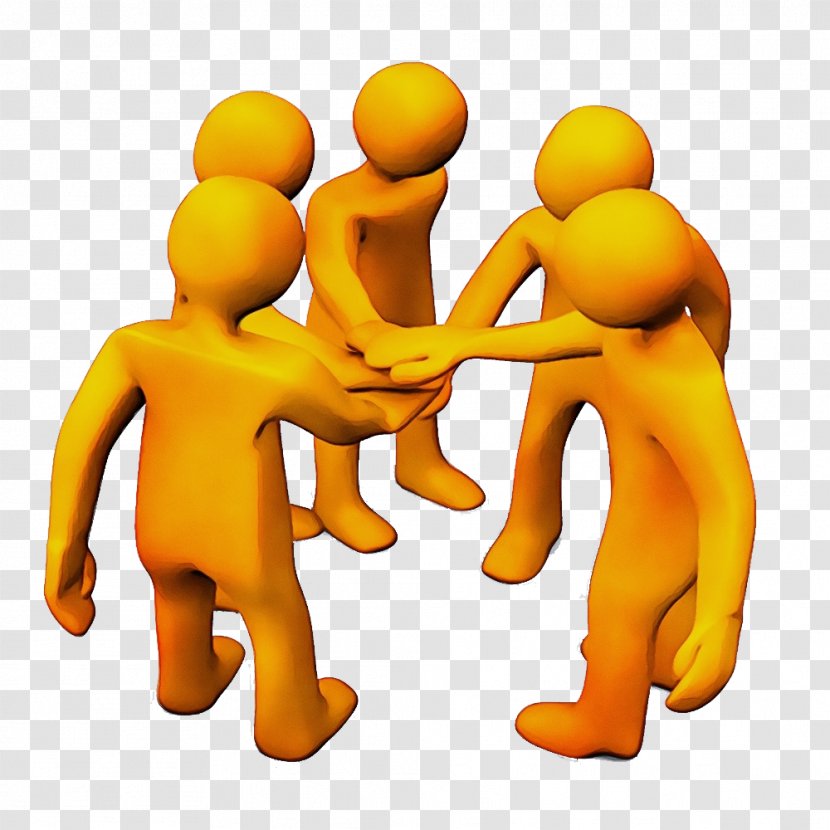 Watercolor Business - Yellow - Conversation Holding Hands Transparent PNG