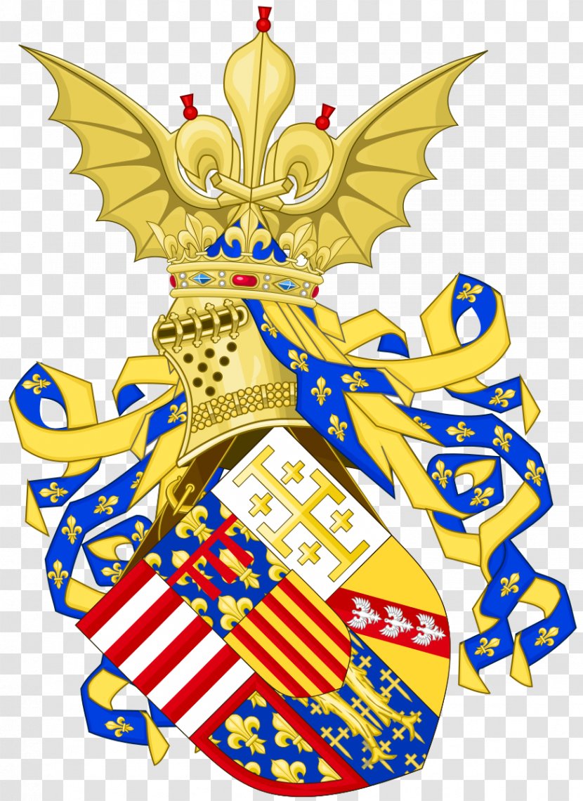 Coat Of Arms Duchy Bar Heraldry Counts And Dukes Anjou - Barcalona Banner Transparent PNG