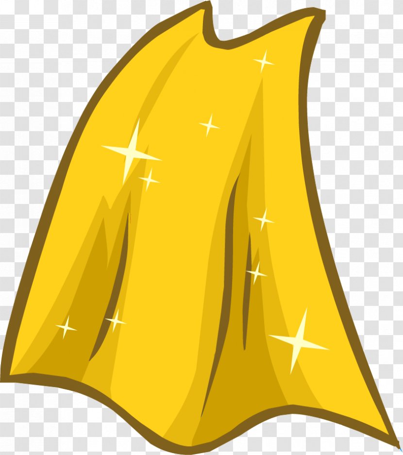 Club Penguin Cape Clip Art - Yellow Transparent PNG