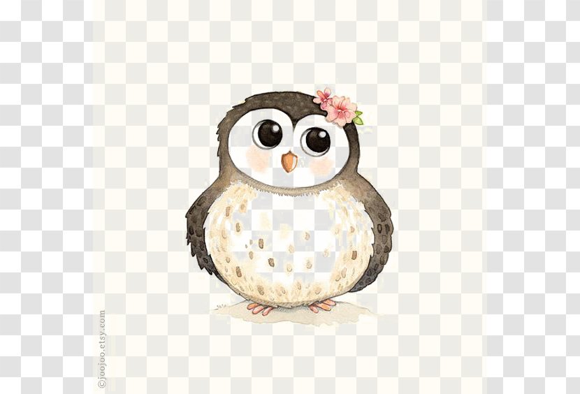 Watercolor Painting Woodland Paper Animal - Penguin Transparent PNG