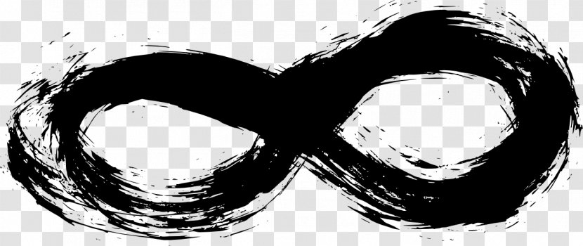 Infinity Symbol Font - Heart - Brush Stroke Transparent PNG