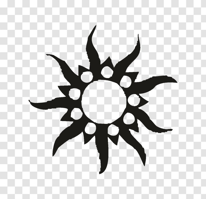 Tattoo Clip Art Vector Graphics Image - Symbol Summer Black Sun Transparent PNG
