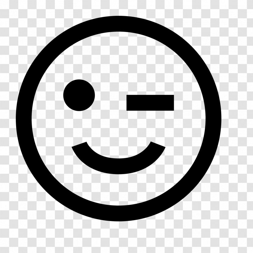 Smiley Emoticon Clip Art - Black And White Transparent PNG