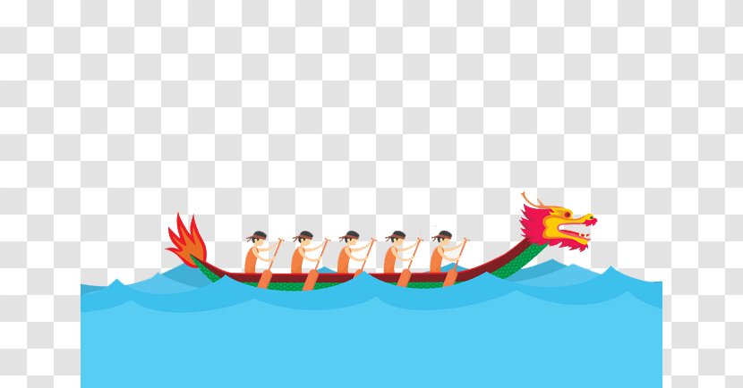 Dragon Boat Festival Bateau-dragon Zongzi - Wing Transparent PNG