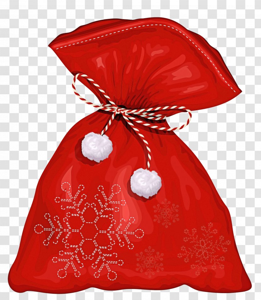 Red Christmas Ribbon - Bum Bags - Interior Design Ornament Transparent PNG