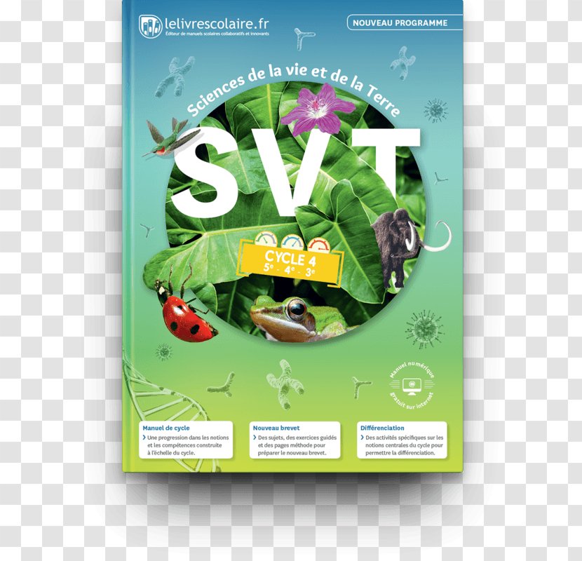 SVT Cycle 4 Lelivrescolaire.fr Textbook Physique-Chimie - Book Transparent PNG
