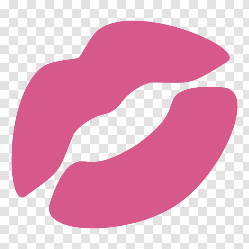 Emoji Kiss Lip Love Heart - Apple Color Transparent PNG