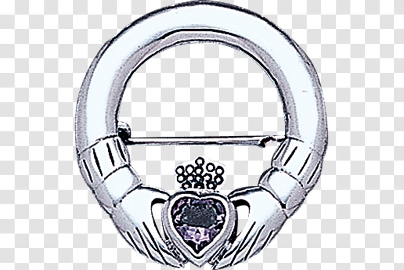 Silver Claddagh Ring Material Body Jewellery Brooch - Jewelry Transparent PNG