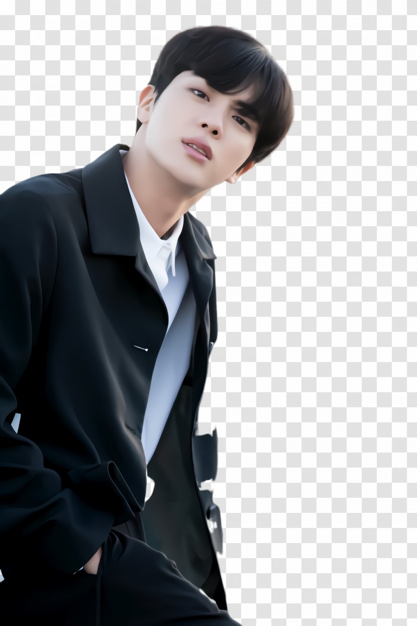 BTS Jin - Formal Wear - Model Gesture Transparent PNG