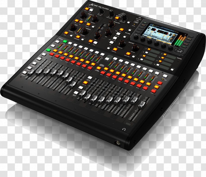 Microphone BEHRINGER X32 PRODUCER Audio Mixers Digital Mixing Console - Cartoon Transparent PNG