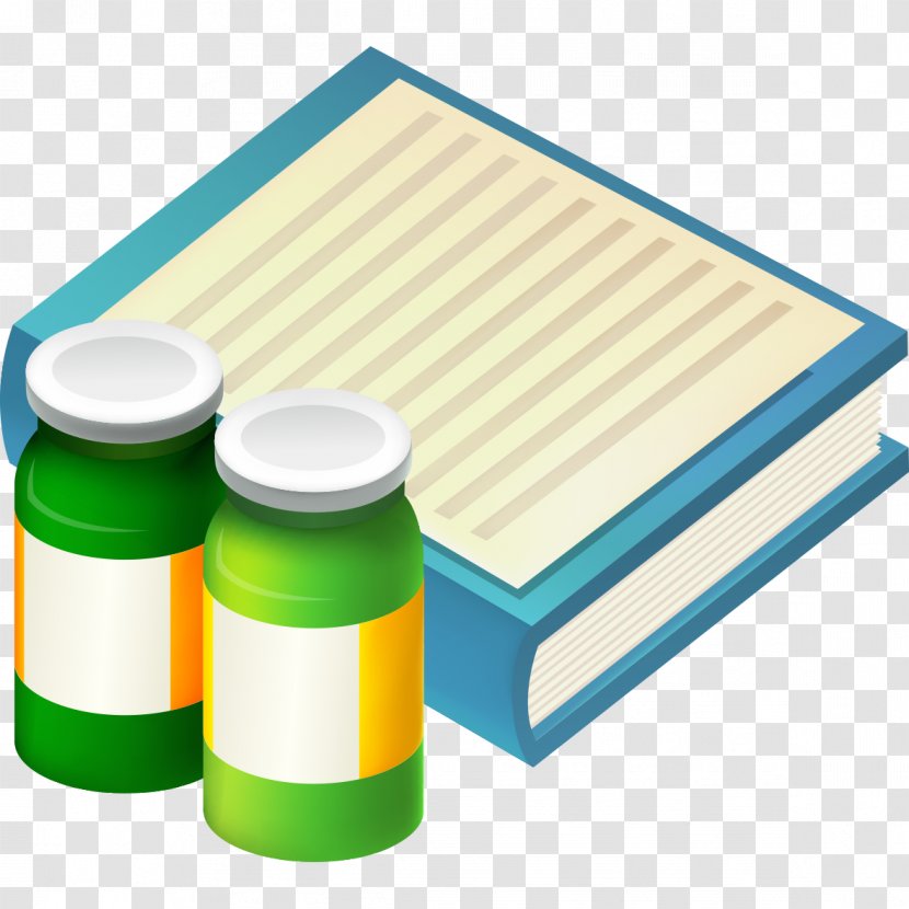 Medicine - Medical Equipment - Bottles And Pattern Books Transparent PNG