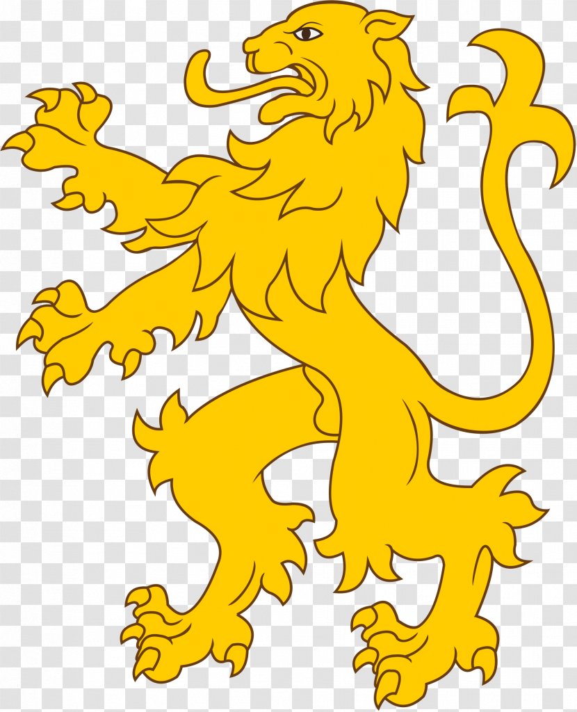 Dune: House Corrino Shaddam IV Lion Heraldry - Yellow - Leo Transparent PNG