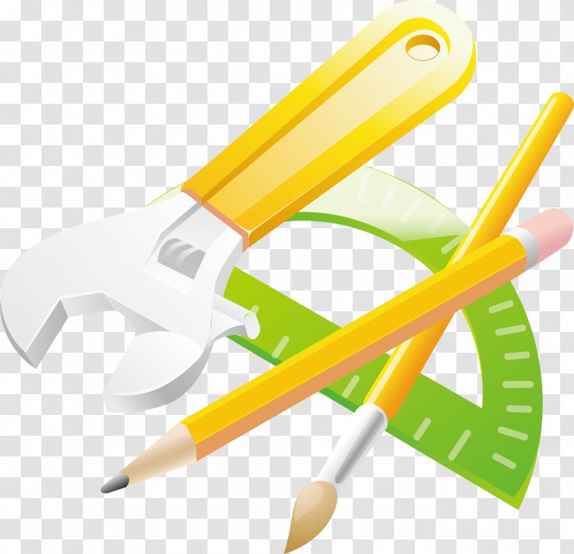 Pencil Illustration - Painting - Wrench Pen Transparent PNG
