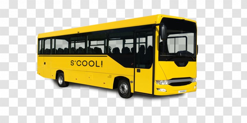 School Bus Vehixel Iveco Transport Transparent PNG