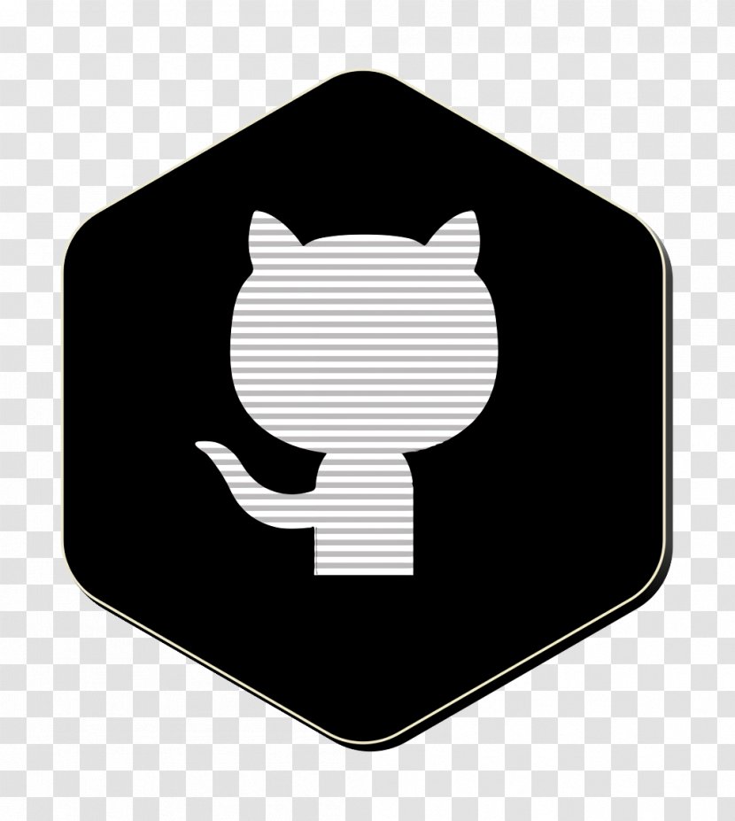 Github Icon Hexagon Logo - Polygon - Gesture Symbol Transparent PNG