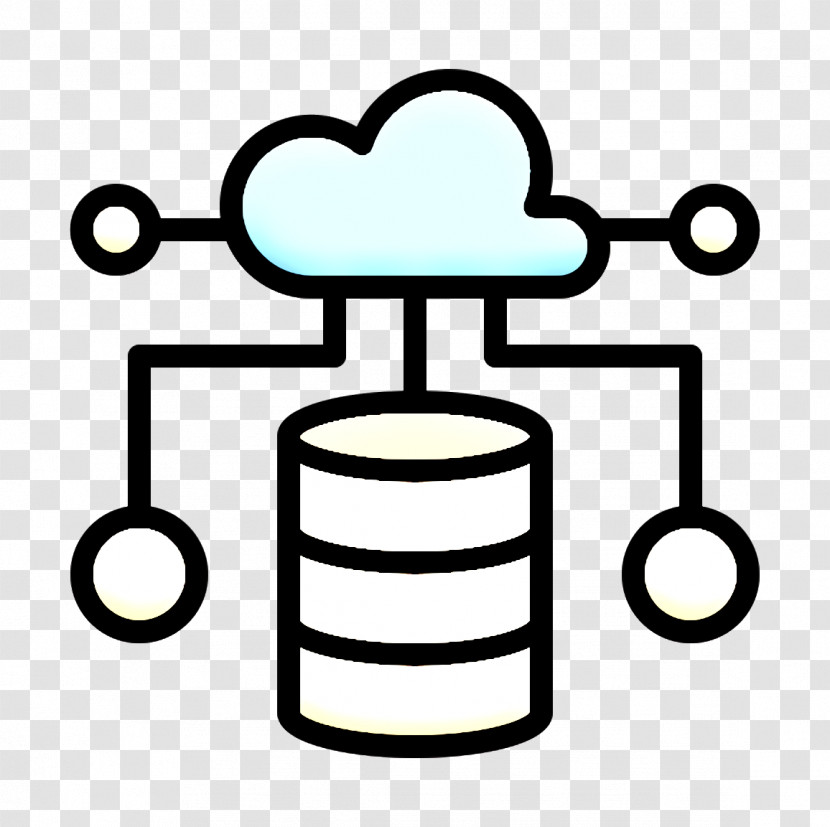 Digital Service Icon Cloud Computing Icon Server Icon Transparent PNG