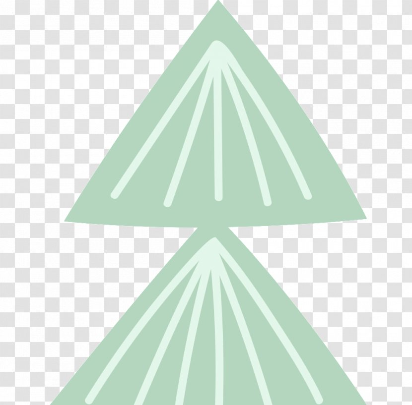 Line Triangle Product Design - Green Transparent PNG