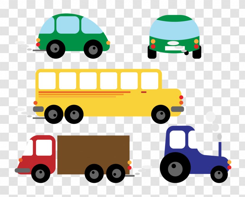 Car Bus Clip Art - Royaltyfree - Cartoon Transparent PNG