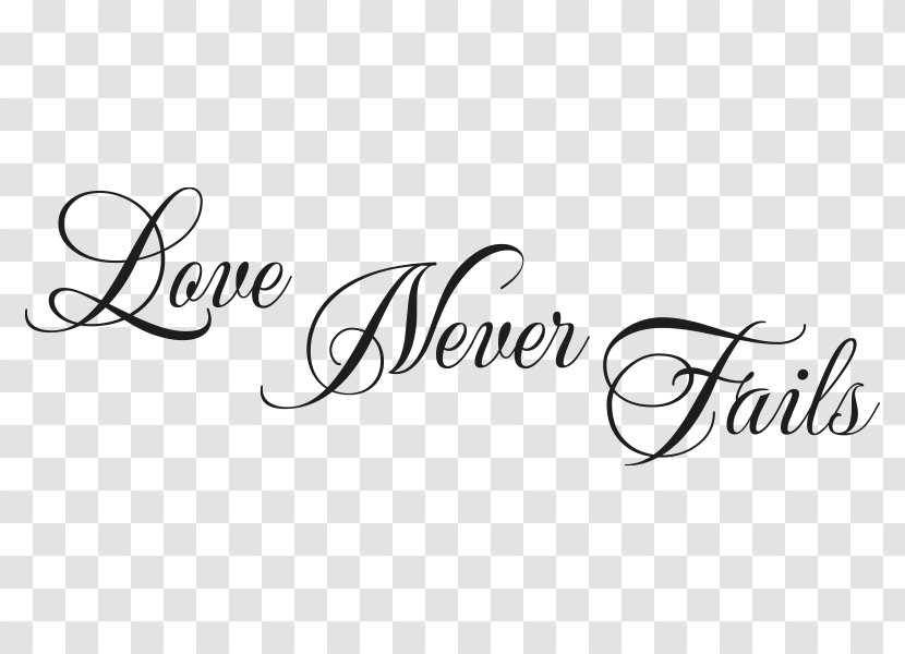 Logo Wall Decal Brand White Font - Love Tattoo Transparent PNG