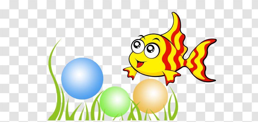 Cartoon Fish - Yellow - Logo Transparent PNG