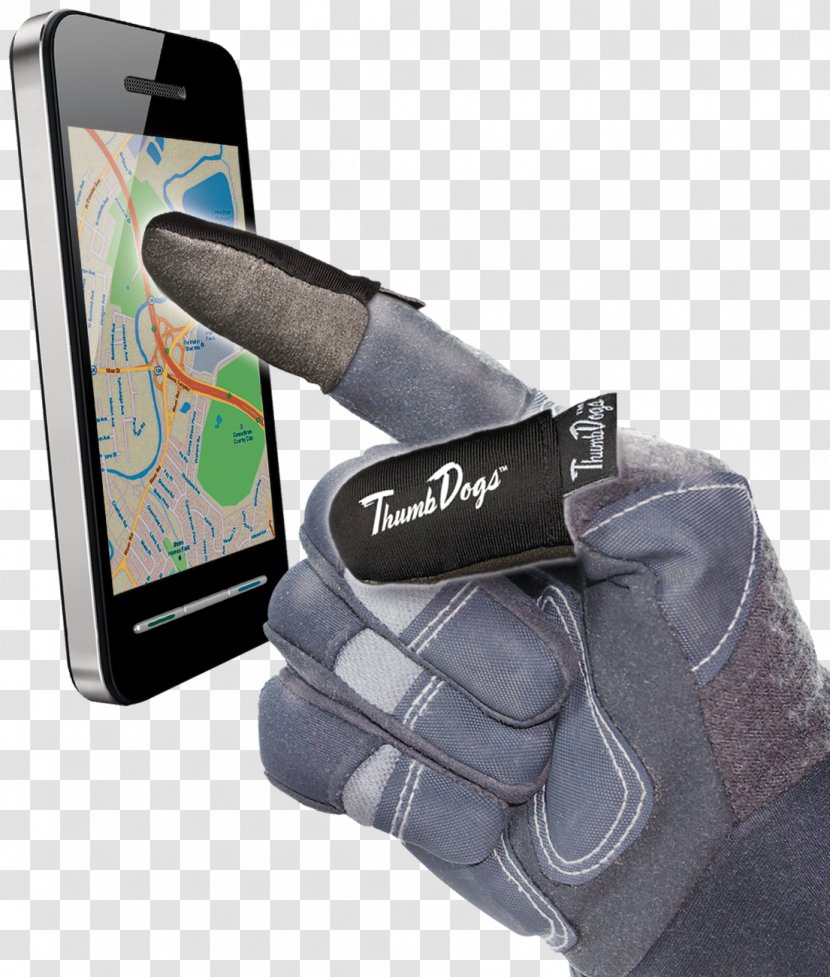 Glove Finger GPS Navigation Systems Touchscreen Handheld Devices - Smartphone Transparent PNG