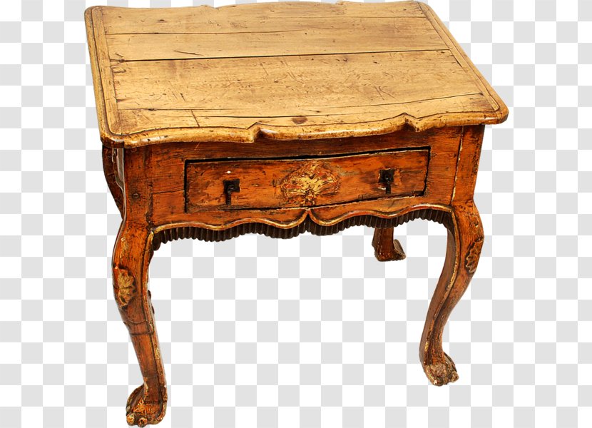 Table Wood Stain Desk Antique - End - Hand Painted Coconut Transparent PNG
