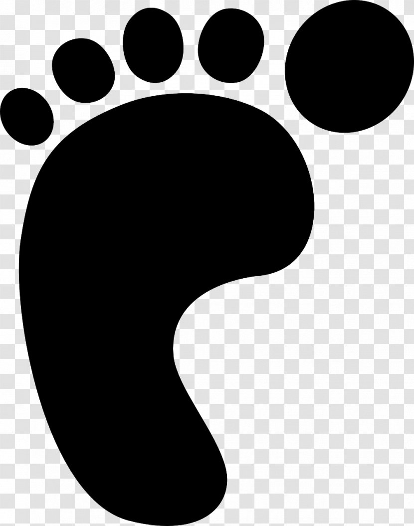 Footprint Clip Art - Black - Picture Of Footprints Transparent PNG