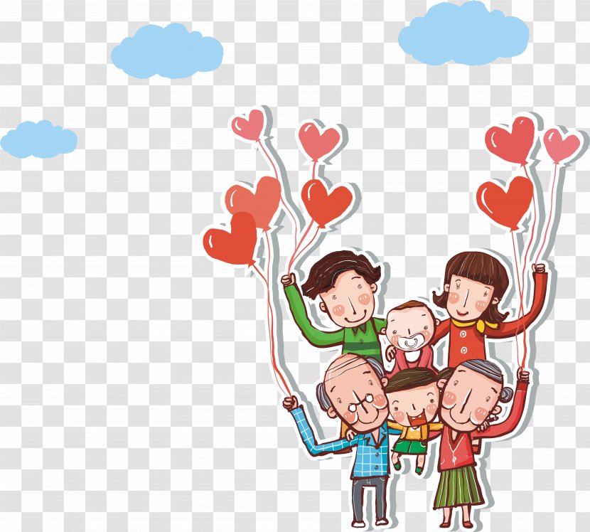 Family Poster Illustration - Hand - Vector Transparent PNG