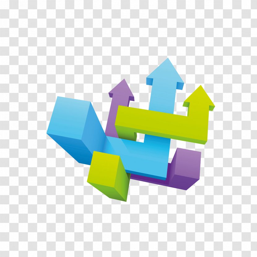 Arrow Three-dimensional Space Illustration - Rectangle - Icon Transparent PNG