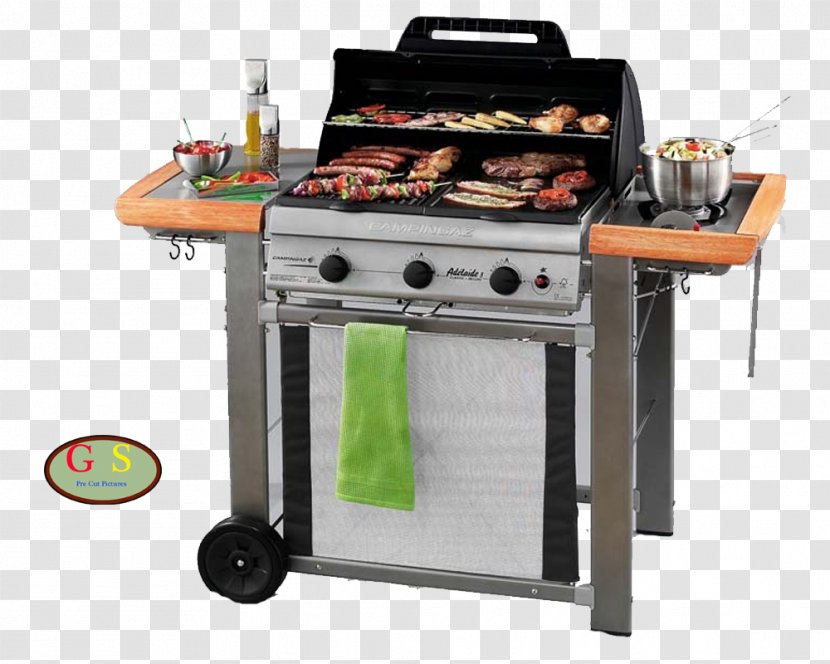 Barbecue Campingaz Adélaïde 3 Woody L Barbacoa Weber-Stephen Products - Gasgrill Transparent PNG