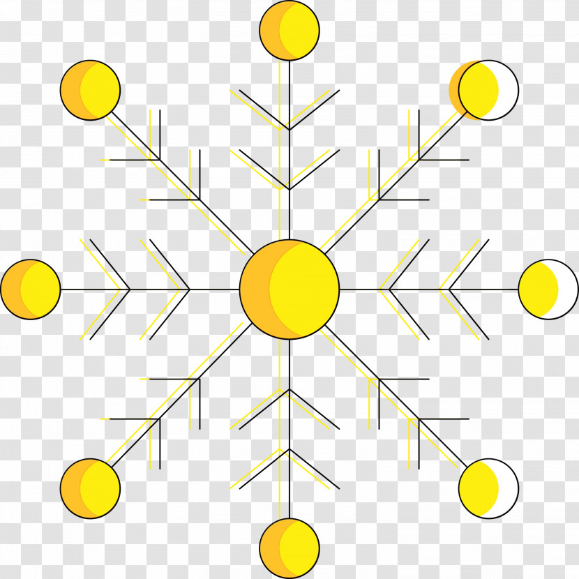 Yellow Line Circle Sphere Symmetry Transparent PNG