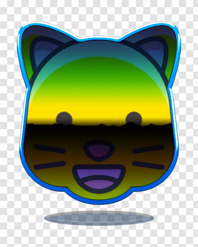 Cat Icon Face Grinning - Cartoon - Smiley Animation Transparent PNG