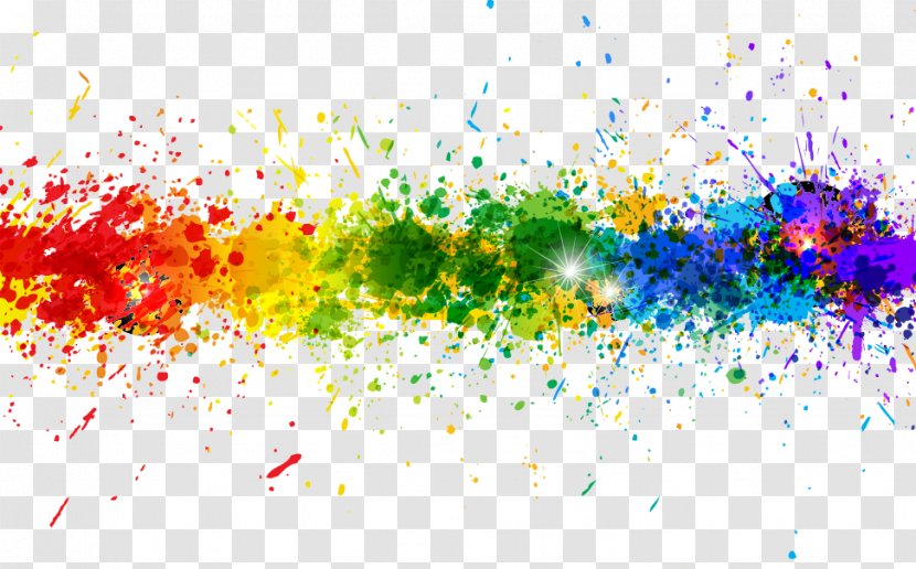 Color Graphic Design Painting - Art - Colorful Ink Transparent PNG