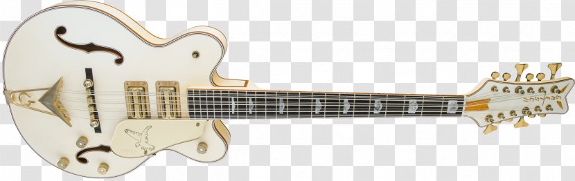 Acoustic-electric Guitar Twelve-string Gretsch White Falcon Bass - Hamer Guitars - Folk Custom Transparent PNG