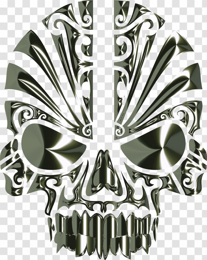 Car Decal Bumper Sticker Skull - Tattoo - Obsidian Transparent PNG
